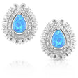 Montana Silversmiths Radiating Crystals Opal Earrings