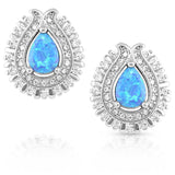 Montana Silversmiths Radiating Crystals Opal Earrings