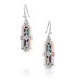 Montana Silversmiths Western Mosaic Bar Earrings