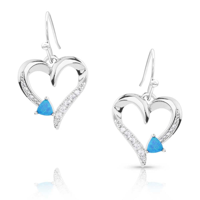 Montana Silversmiths Love Everlasting Opal Crystal Earrings