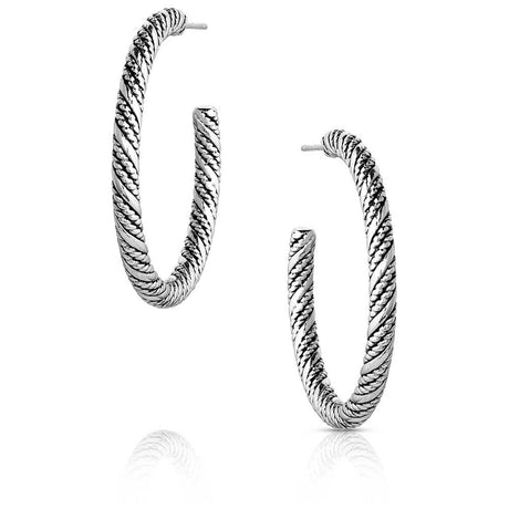 Montana Silversmiths Subtle Style Hoop Earrings