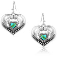 Montana Silversmiths Fierce Hearts Earrings