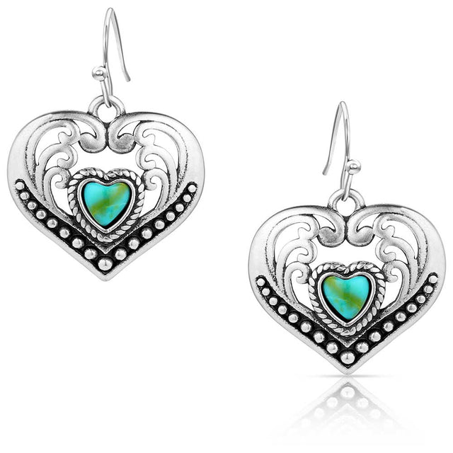 Montana Silversmiths Fierce Hearts Earrings