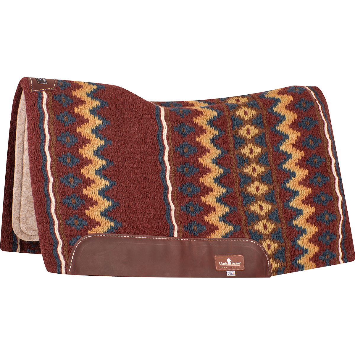 Classic Equine ESP Blanket Pad - Burgundy / Navy