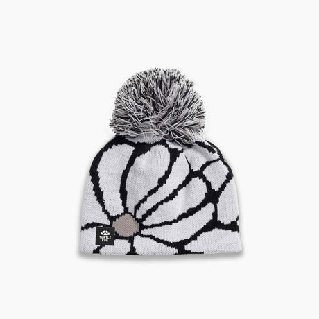 Turtle Fur Bloom Bloom Pom Beanie - Black Black