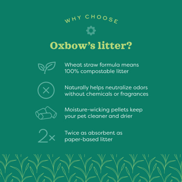 Oxbow Animal Health Eco-Straw Wheat Straw Litter Pellet - 20lb.