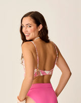 Carve Designs Elba Swim Top - Pink Oasis