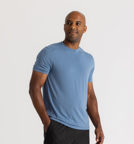 Free Fly Apparel Men's Elevate Lightweight Tee - Bluestone Bluestone