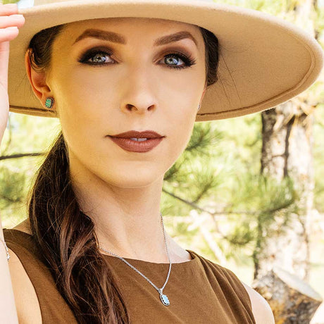 Montana Silversmiths Emerald Pools Roped Silver Jewelry Set