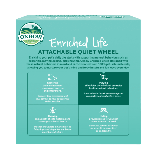 Oxbow Animal Health Enriched Life Attachable Quiet Wheel