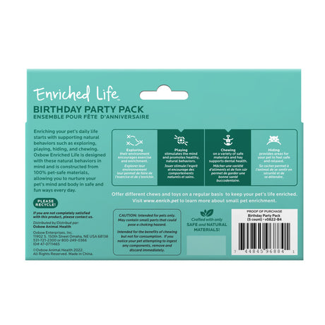 Oxbow Animal Health Enriched Life Birthday Chews Party Pack
