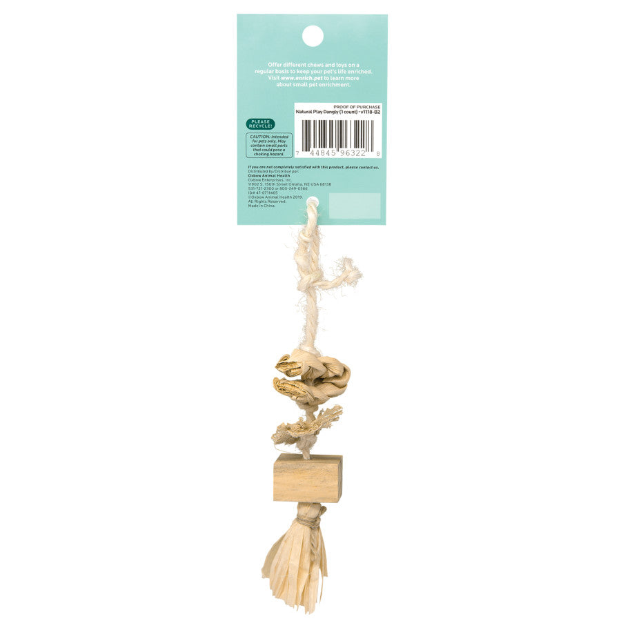 Oxbow Animal Health Enriched Life Natural Play Dangly Toy