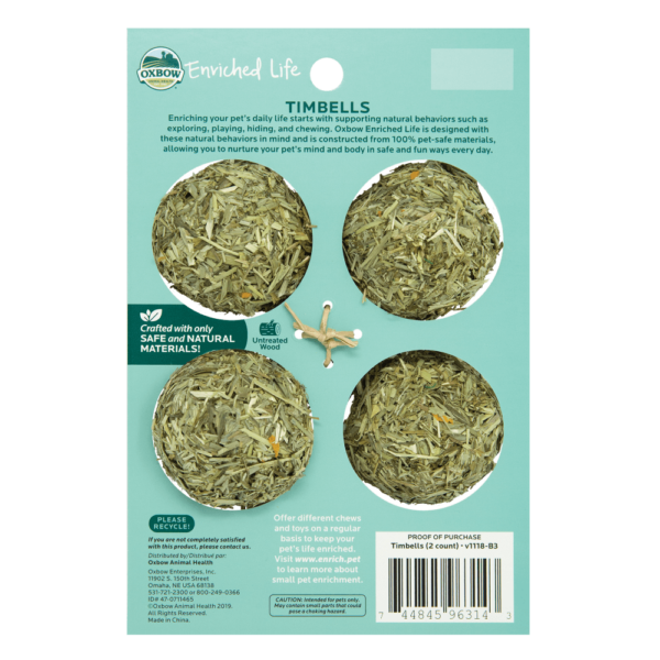 Oxbow Animal Health Enriched Life Timbells Chews