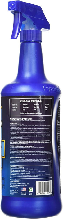 Pyranha Equine Spray & Wipe Insect Repellent - (15oz, 32oz & 1 Gal)