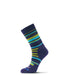 Fits Medium Hiker Striped Sock Eggplant