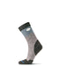 Fits Light Hiker Teton Crew Sock Chestnut/Stormy Weather