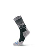 Fits Light Hiker Reflection Crew Sock Black