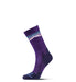 Fits Light Hiker Mountainscape Crew Sock Eggplant