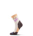 Fits Women's Light Hiker Floral Mini-Crew Sock Stone