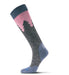 Fits Women's Light Ski Sierra Over The Calf Sock Steel Blue/Coal