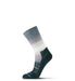 Fits Women's Casual Gradient Stripe Crew Sock Black/Natural