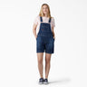 Dickies Women's Relaxed Fit Bib Shortalls Acid wash