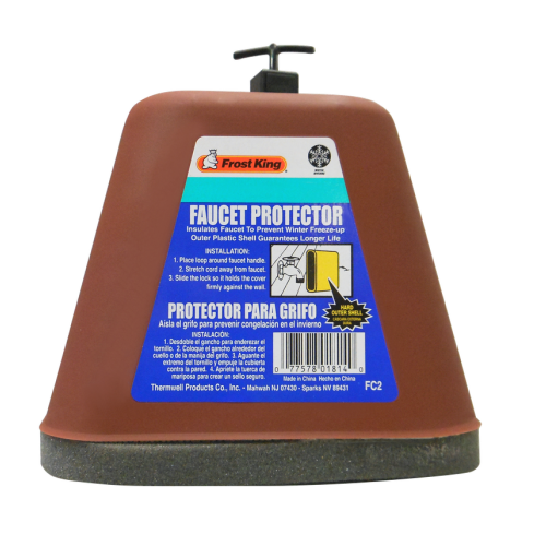 Thermwell Frost King Plastic Outdoor Faucet Protector Brown