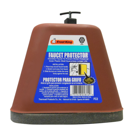 Thermwell Frost King Plastic Outdoor Faucet Protector Brown