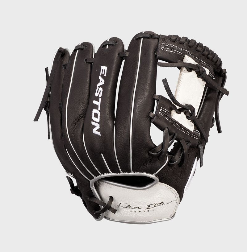 EASTON Future Elite 11in Youth Baseball Glove RH Black/White Black white