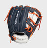 EASTON Future Elite 11in Youth Baseball Glove RH Navy/Orange Navy orange