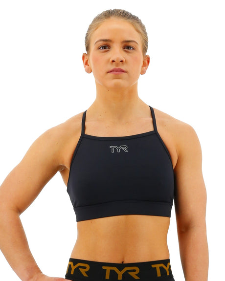 Tyr Women's High Neck Sports Bra Black