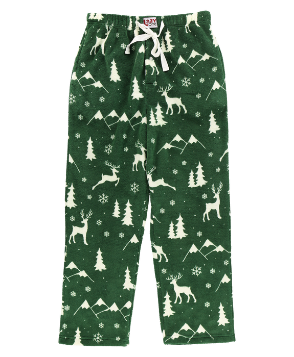 Lazy One Reindeer Men's Fleece Pj Pants