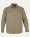 Noble Outfitters Men's Long Sleeve Weathered Work Shirt Khaki