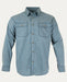 Noble Outfitters Men's Long Sleeve Weathered Work Shirt Light Blue