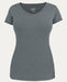 Noble Outfitters Tug Free Tee V-Neck (UPF 50+) Charcoal Heather