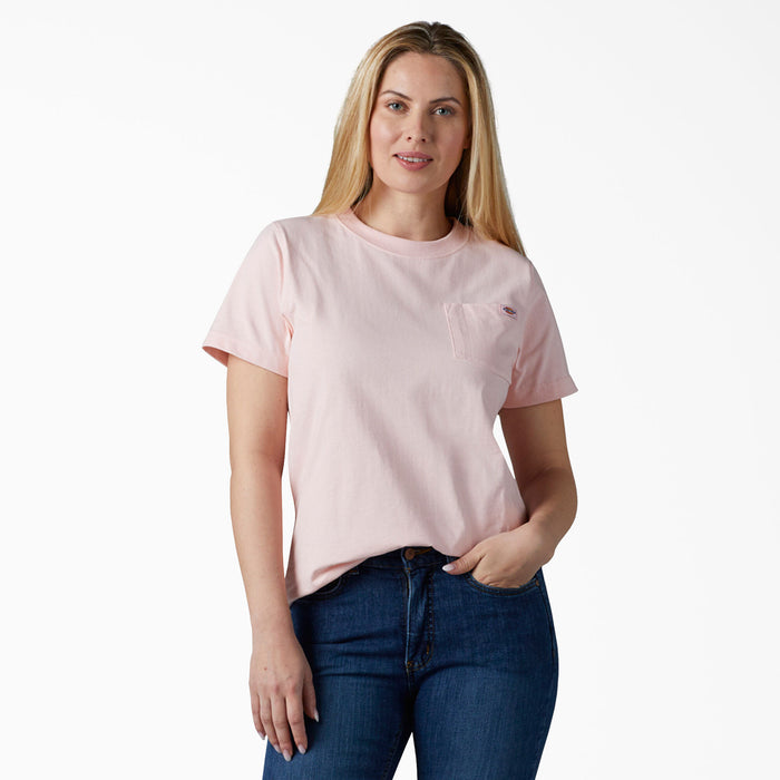 Dickies Women's Heavyweight Short Sleeve Pocket T-shirt Lotus