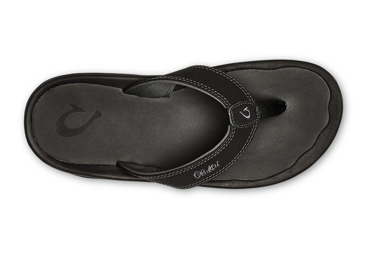 Olukai Men's Ohana Sandal - Black/Dark Shadow