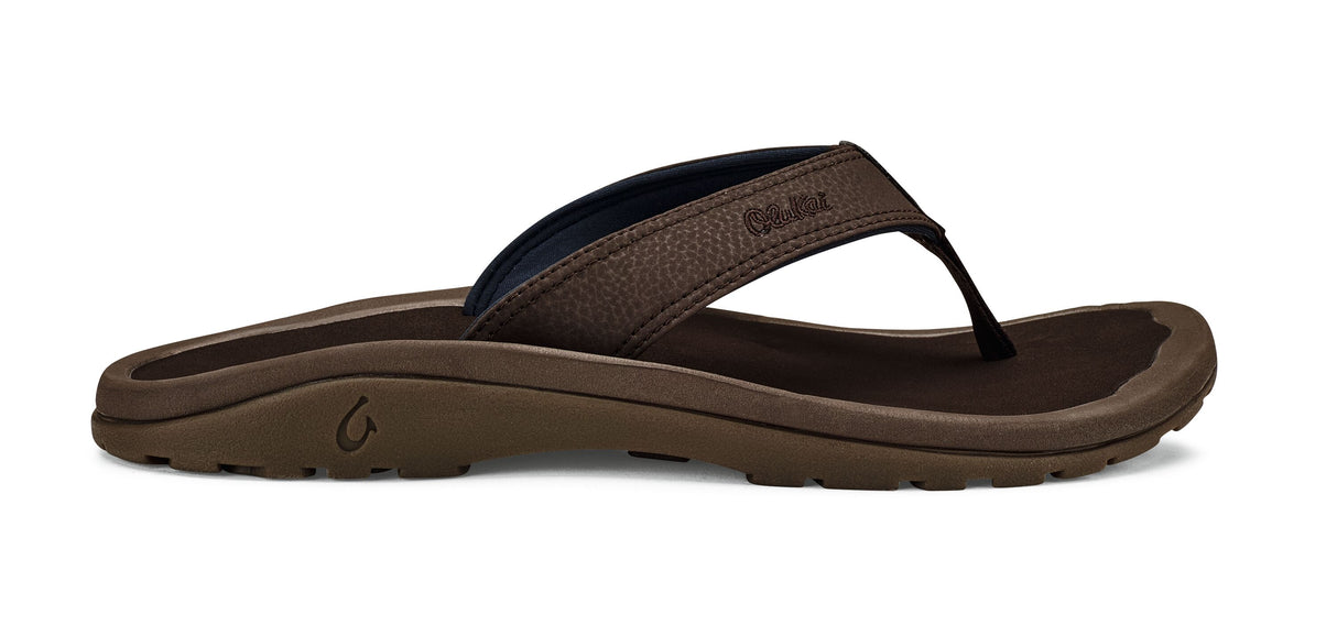 Olukai Men's Ohana Sandal - Dark Wood/Dark Wood