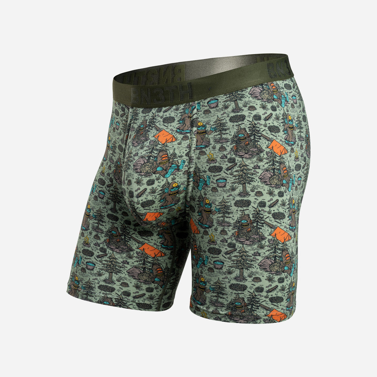 Bn3th Men's Classic Icon Boxer Brief Print Bigfoot Frost