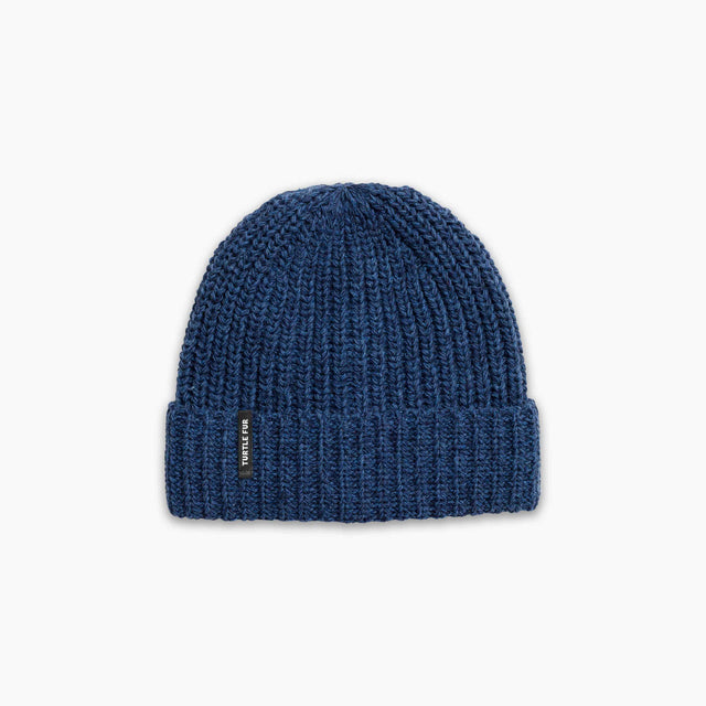 Turtle Fur Ocean Ragg Wool Ethan Beanie - Navy Navy