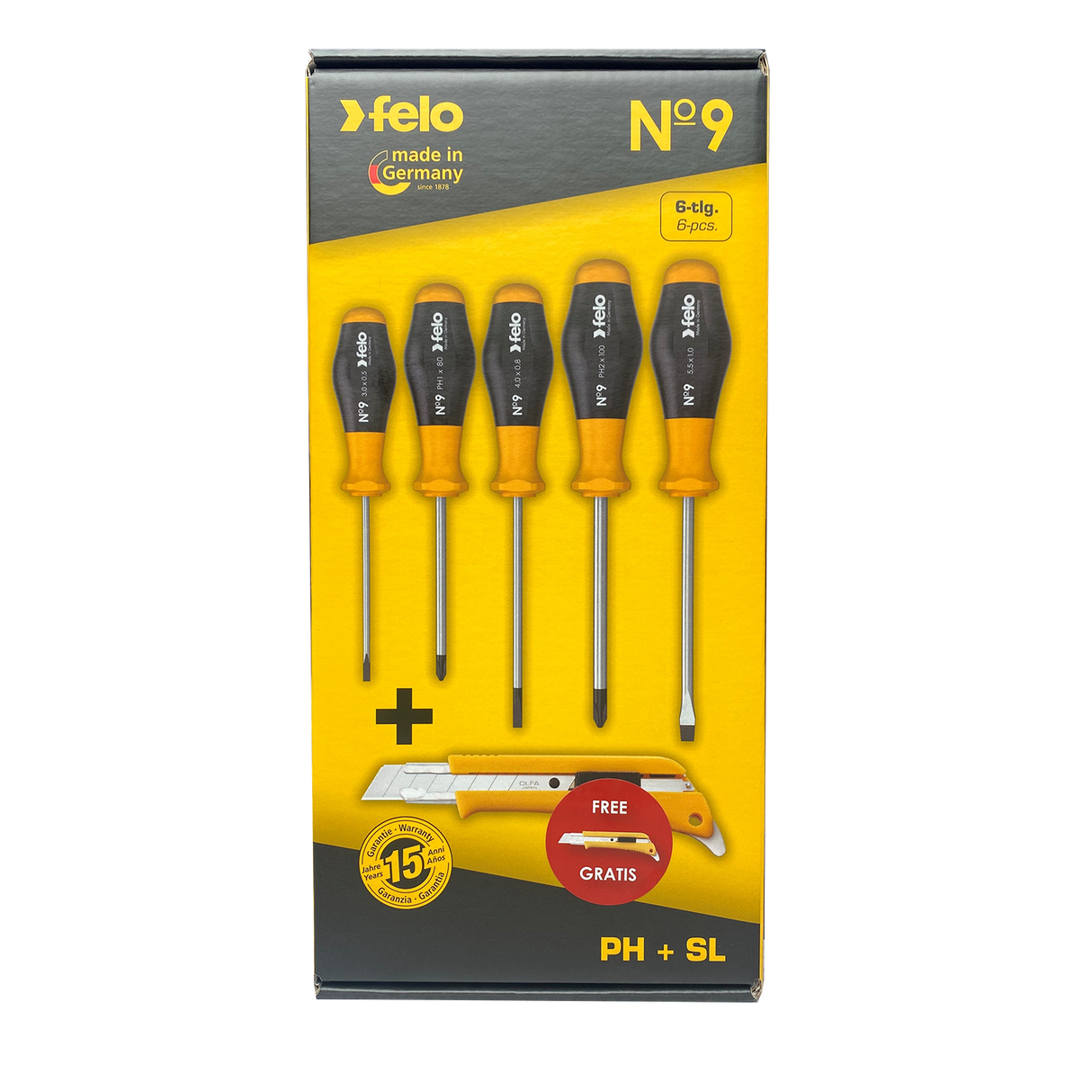 Felo No. 9 Scredriver Set - Set of 5