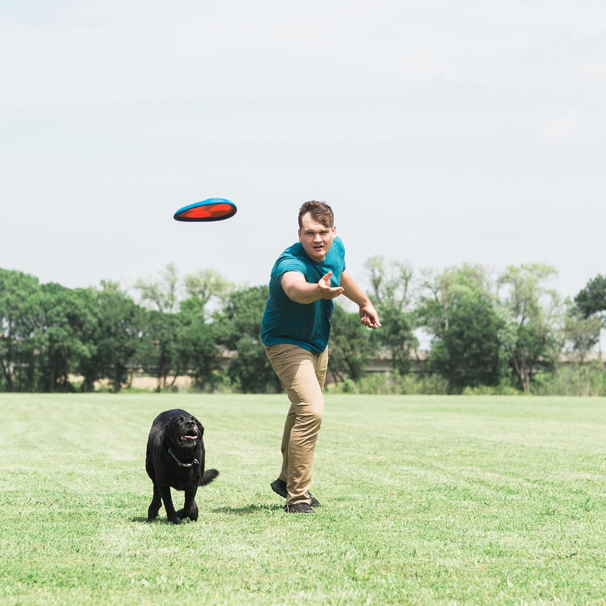 Chuckit! Fetch Flight Dog Toy - Blue / Orange