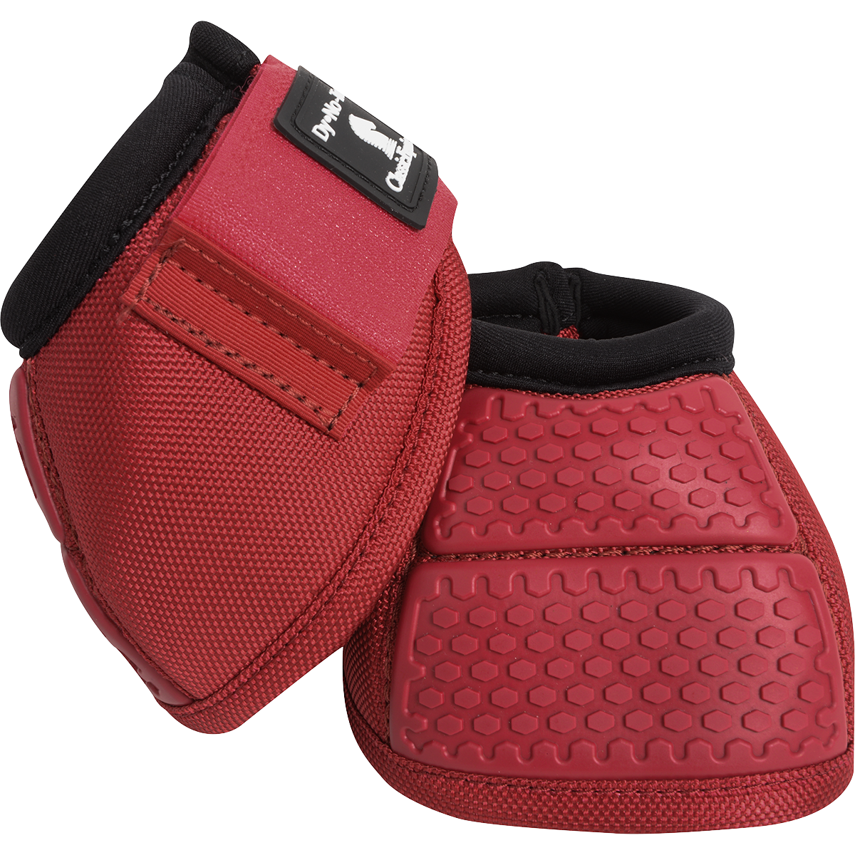 Classic Equine Flexion No Turn Bell Boots - Crimson