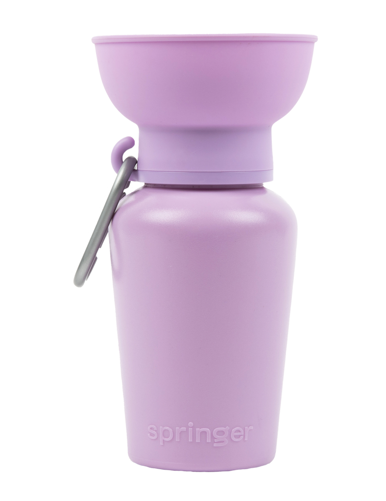 Springer Pets Flip Dog Travel Bottle 20oz - Lilac Lilac