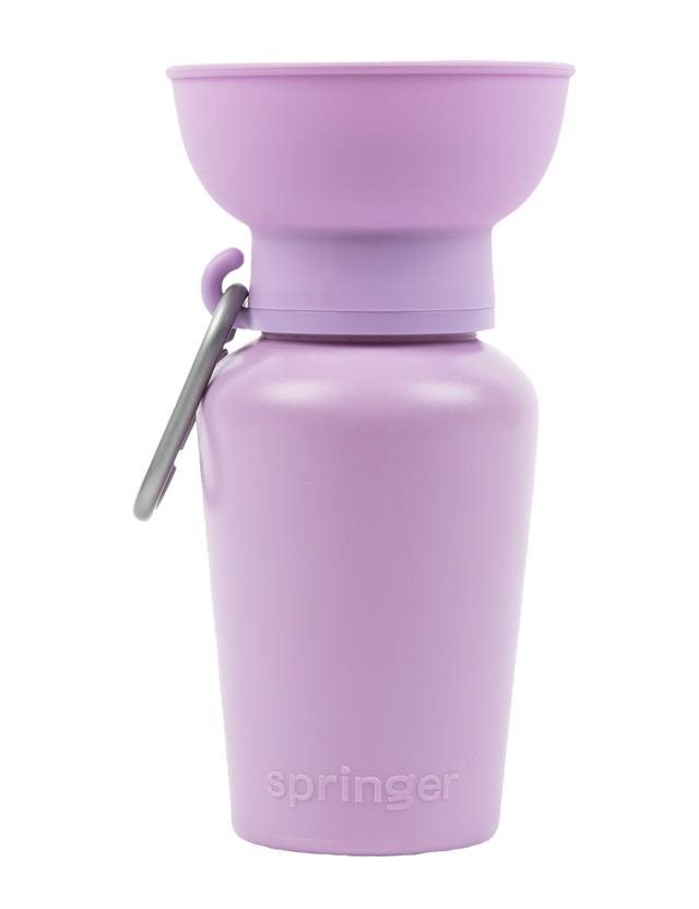 Springer Pets Flip Dog Travel Bottle 20oz - Lilac Lilac