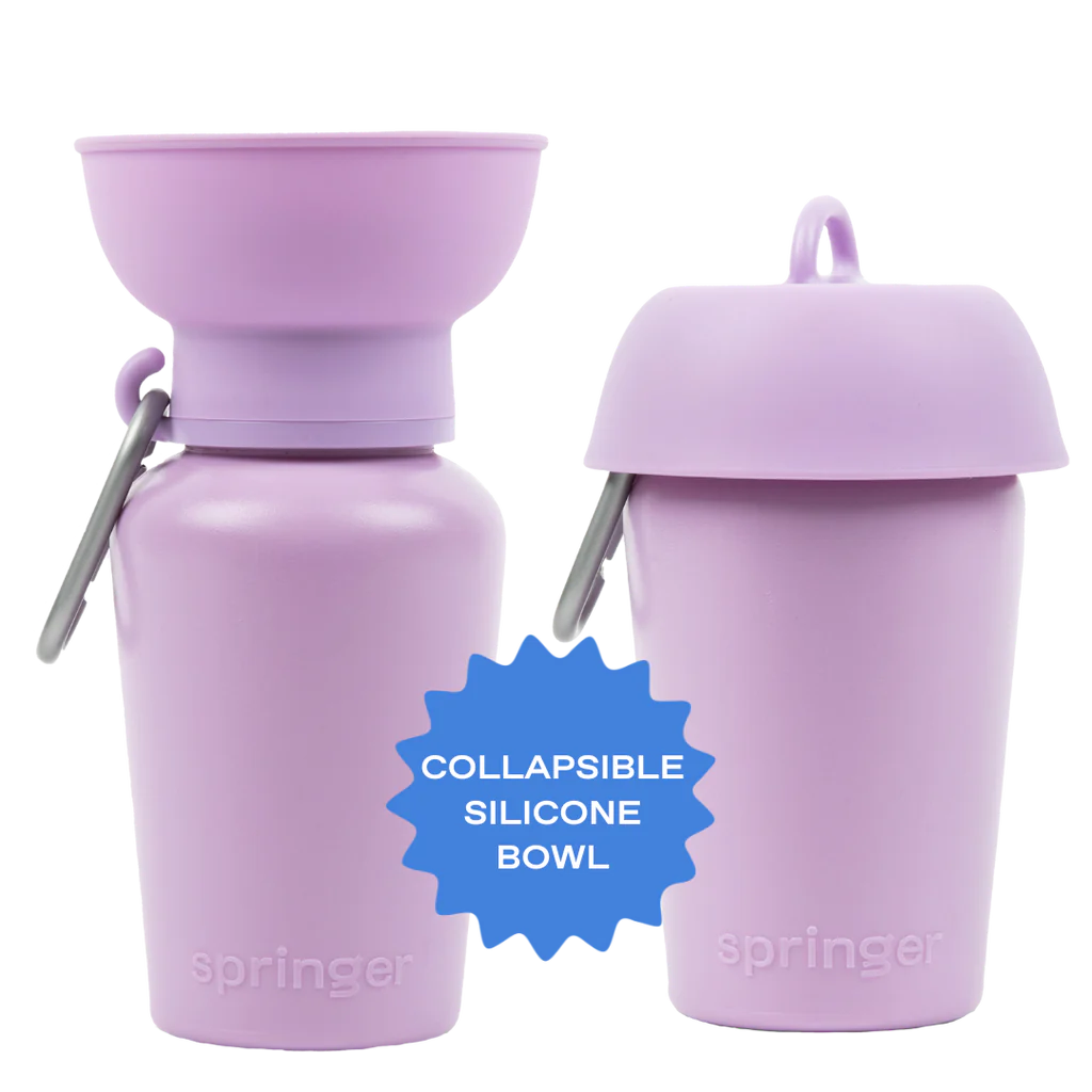 Springer Pets Flip Dog Travel Bottle 20oz - Lilac