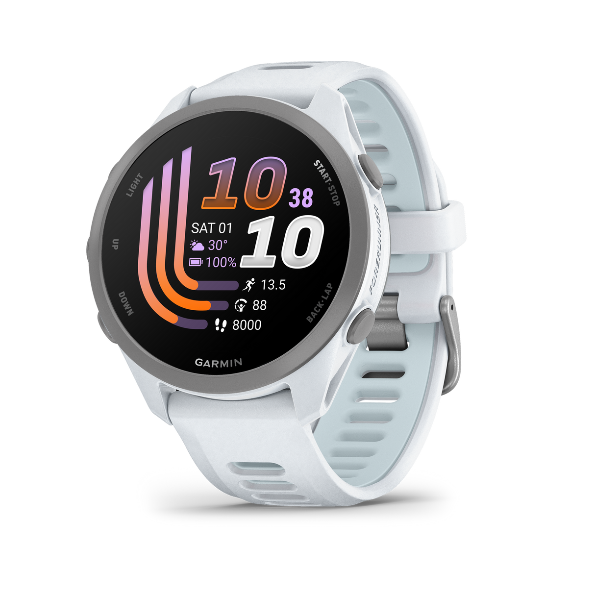 Forerunner 170 Music Smart Watch, White, Cloud Blue