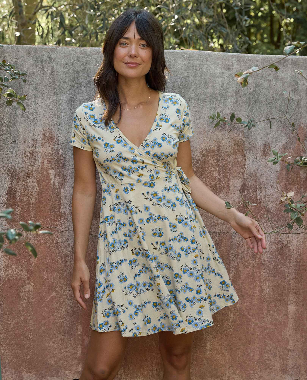 Toad & Co Freesia Wrap Dress - Barley Daisy Print