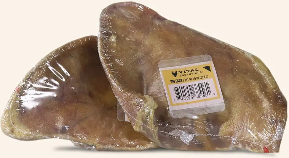 Vital Essentials Freeze Dried Raw Bar Pig Ears - 1ct.