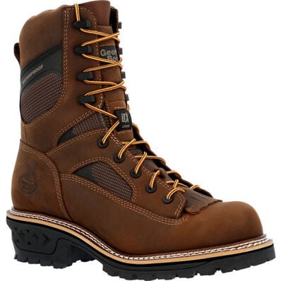 Georgia Boot Ltx Logger Composite Toe Waterproof Work Boot Brown